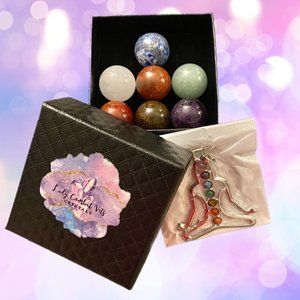 🔯 Chakra Healing Pendant and Stones Set 🔮